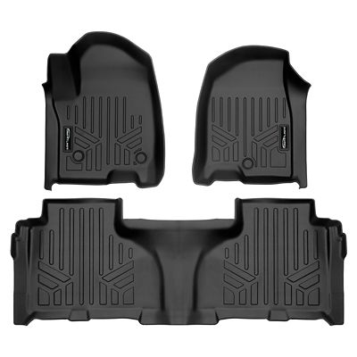 SMARTLINER 2 Row Floor Liners For 2021 - 2025 Chevrolet Suburban 7 Passenger
