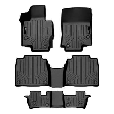 SMARTLINER 2 Rows Custom Fit Floor Liners Compatible with 2021-2025 Hyundai Elantra, Gasoline