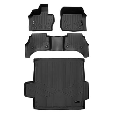 SMARTLINER 2 Rows Custom Fit Floor Liners Compatible with 2016-2016 Mercedes-Benz AMG C 450, Gasoline