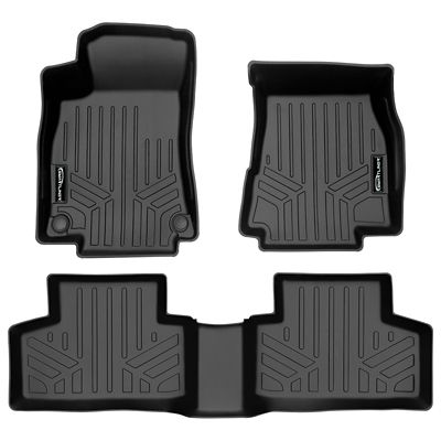 SMARTLINER 2 Rows Custom Fit Floor Liners Compatible with 2022-2025 Audi Q4 e-tron, Electric, Fits RWDFits AWD
