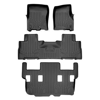 SMARTLINER 1st Row Custom Fit Floor Liners Compatible with 2013-2015 Jeep Grand Cherokee, Gasoline
