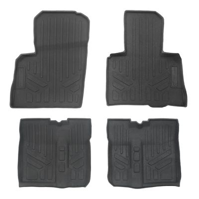 SMARTLINER 4 Rows Custom Fit Floor Liners Compatible with 2008-2020 Dodge Grand Caravan, Gasoline, 1st Row , 2nd Row Fit