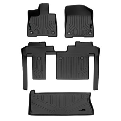 SMARTLINER 2nd Row Custom Fit Floor Liners Compatible with 2014-2023 Jeep Cherokee, Gasoline