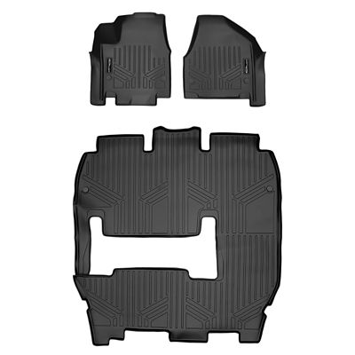 SMARTLINER 1st Row Custom Fit Floor Liners Compatible with 2025-2025 Chevrolet Silverado EV, Electric