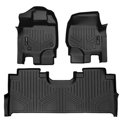 SMARTLINER 2 Row Floor Liners For 2015 - 2025 Ford F-150 Super Crew (5)