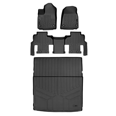 SMARTLINER 3 Rows Custom Fit Floor Liners Compatible with 2020-2025 Toyota Corolla, Hybdrid, Fits FWD Models