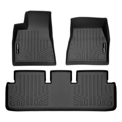 SMARTLINER 2 Rows Custom Fit Floor Liners for 2019-2025 Audi RS 5 Sportsback, Gasoline, Fits Sportback2nd Row Retention Ring