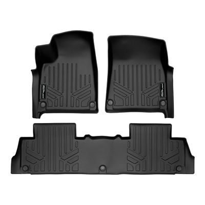 SMARTLINER 3rd Row Custom Fit Floor Liners for 2023-2025 Jeep Wagoneer L 8 Passenger, Gasoline, Fits 2nd Row Bucket Seats