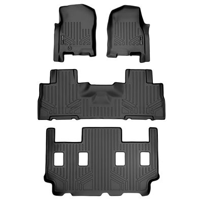 SMARTLINER 3 Row Floor Liners For 2007 - 2010 Lincoln Navigator L 7 Passenger