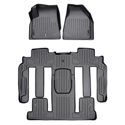 SMARTLINER 1st Row Custom Fit Floor Liners Compatible with 2011-2014 Ford Explorer, Gasoline