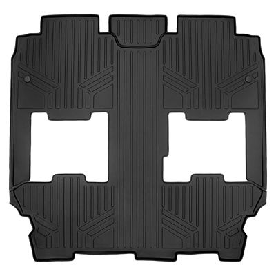 SMARTLINER 2 Rows Custom Fit Floor Liners for 2020-2025 Hyundai Palisade 8 Passenger, Gasoline, 2nd Row Fits Bench Seats