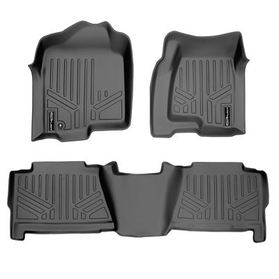 SMARTLINER 1st Row Custom Fit Floor Liners for 2019-2025 Mercedes-Benz Sprinter, Gasoline, Cargo Van and Cab Chassis