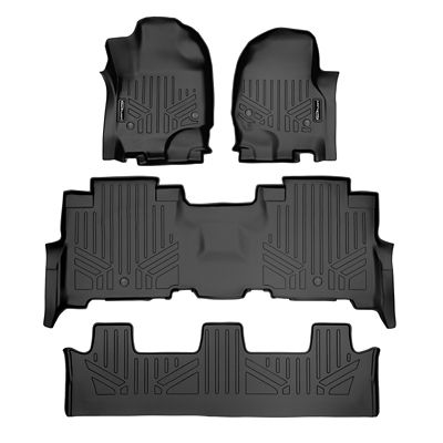 SMARTLINER 3 Rows Custom Fit Floor Liners Compatible with 2019-2025 Mazda 3 Sedan, Gasoline, Fits FWD Models