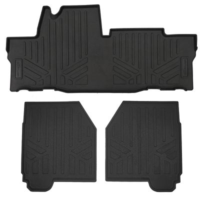 SMARTLINER 3 Rows Custom Fit Floor Liners for 2022-2025 Nissan Pathfinder 7 Passenger and 8 Passenger, Gasoline, 2nd Row Bench