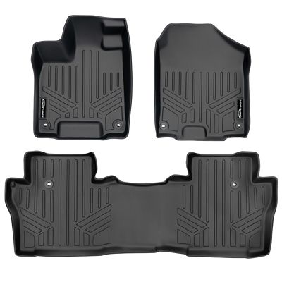 SMARTLINER 3rd Row Custom Fit Floor Liners Compatible with 2020-2025 Mercedes-Benz GLS Class SUV and 7 Passenger, Gasoline
