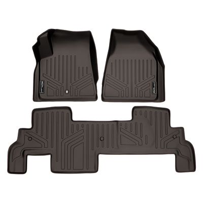 SMARTLINER 1st Row Custom Fit Floor Liners Compatible with 2019-2025 Ram 2500 Mega Cab and Crew Cab, Gasoline, and Vinyl,