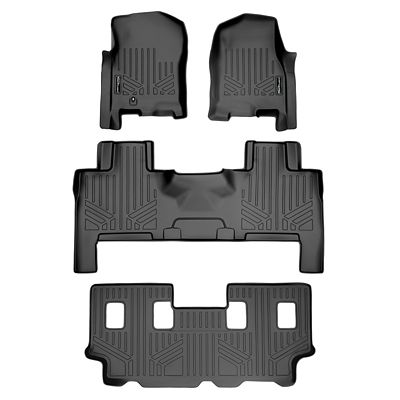 SMARTLINER 1st Row Custom Fit Floor Liners Compatible with 2000-2006 Chevrolet Suburban, Gasoline