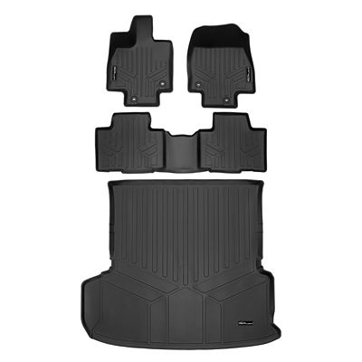 SMARTLINER 2 Rows Custom Fit Floor Liners Compatible with 2009-2017 Volkswagen Tiguan, Gasoline
