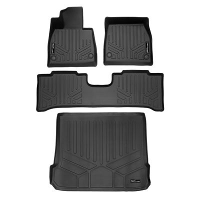 SMARTLINER 2nd Row Custom Fit UTV Floor Mats Compatible with 2020-2024 Polaris RZR Turbo R, Gasoline, 4 Seater