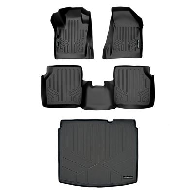 SMARTLINER 1st Row Custom Fit Floor Liners Compatible with 2018-2024 Chevrolet Equinox, Gasoline
