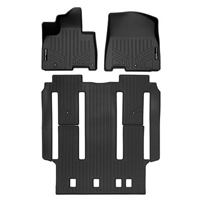 SMARTLINER 3 Rows Custom Fit Floor Liners Compatible with 2016-2020 Kia Sorento 5 Passenger, Gasoline