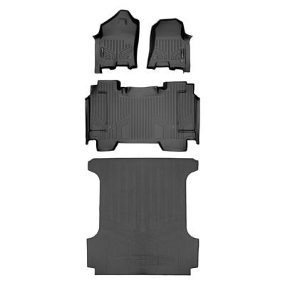 SMARTLINER 2 Rows Custom Fit Floor Liners Compatible with 2022-2024 Rivian R1S 7 Passenger and SUV, Electric