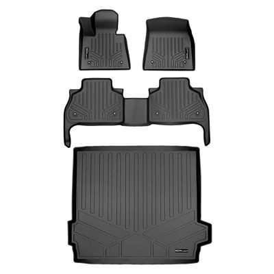 SMARTLINER 2 Rows Custom Fit Floor Liners Compatible with 2019-2025 Volvo S60, Gasoline
