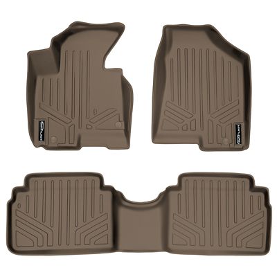 SMARTLINER 2 Rows Custom Fit Floor Liners for 2021-2025 Jeep Grand Cherokee L 7 Passenger, Gasoline, Fits 2nd Row Bench Seats
