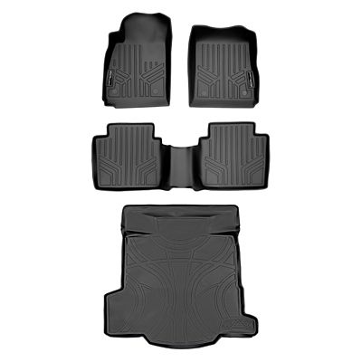 SMARTLINER 1st Row Custom Fit Floor Liners Compatible with 2019-2025 Honda Passport, Gasoline