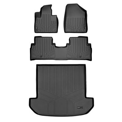 SMARTLINER 2 Rows Custom Fit Floor Liners Compatible with 2012-2014 Toyota Camry, Gasoline