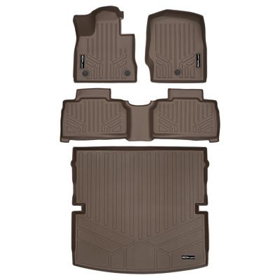 SMARTLINER 2 Rows Custom Fit Floor Liners Compatible with 2025-2025 Infiniti QX80, Gasoline