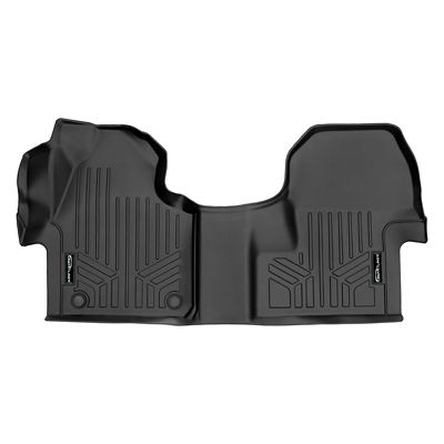 SMARTLINER 2 Rows Custom Fit Floor Liners for 2013-2016 Ford F450 Super Cab, Gasoline, Carpet, Bench or Bucket, Not 4x4