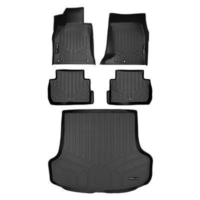 SMARTLINER 2 Rows Custom Fit Floor Liners Compatible with 2018-2024 Nissan Kicks, Gasoline