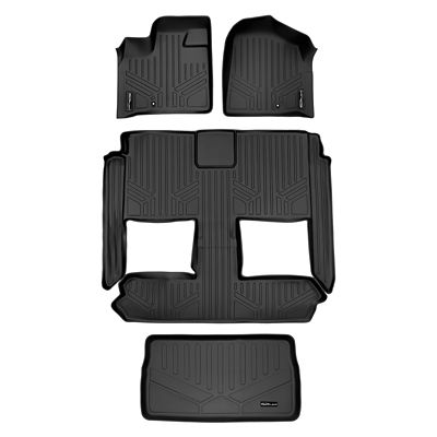 SMARTLINER 1st Row Custom Fit Floor Liners Compatible with 2018-2021 Mercedes-Benz AMG GLC 63 Coupe, Gasoline