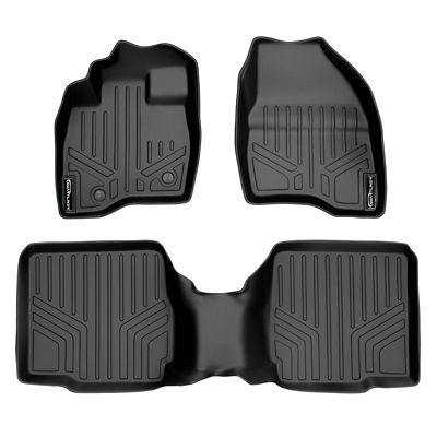 SMARTLINER 1st Row Custom Fit Floor Liners Compatible with 2012 Ford F 250 SuperCrew Gasoline Carpet No Over the Hump Not 4x4