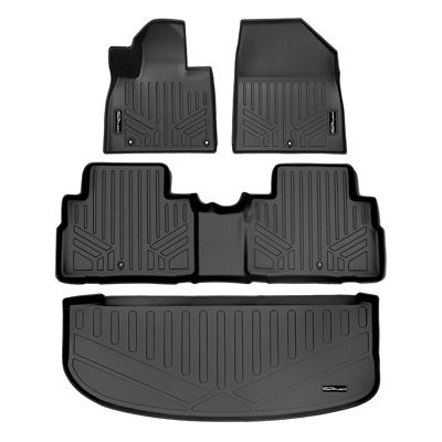 SMARTLINER 2 Rows Custom Fit Floor Liners Compatible with 2019-2022 BMW X5 40i 5 Passenger, Gasoline