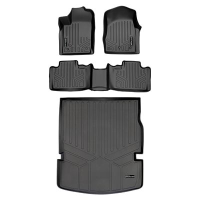 SMARTLINER 1st Row Custom Fit Floor Liners Compatible with 2011-2017 Lincoln Navigator, Gasoline