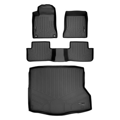 SMARTLINER 1st Row Custom Fit Floor Liners Compatible with 2019-2025 Mazda 3 Sedan, Gasoline