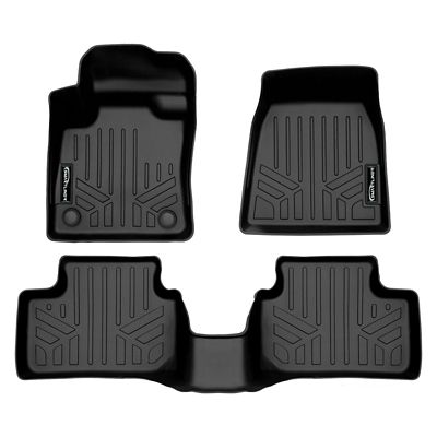 SMARTLINER 2nd Row Custom Fit Floor Liners Compatible with 2024-2025 Hyundai Santa Fe 7 Passenger and 6 Passenger, Hybdrid