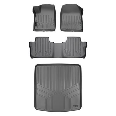 SMARTLINER 2 Rows Custom Fit Floor Liners Compatible with 2025-2025 Kia K4, Gasoline