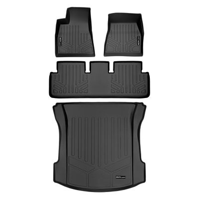 SMARTLINER 2nd Row Custom Fit Floor Liners for 2020-2025 GMC Sierra 3500 HD Double Cab, Gasoline, Carpet