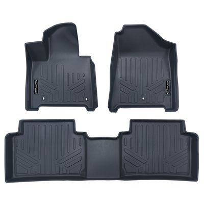 SMARTLINER 1st Row Custom Fit Floor Liners Compatible with 2017-2021 Mercedes-Benz AMG C 63 Cabriolet and Coupe, Gasoline