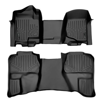 SMARTLINER 2 Row Floor Liners For 2007 - 2013 Gmc Sierra 3500 Hd Double Cab (2)