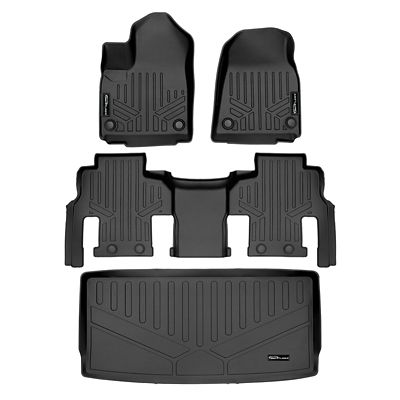 SMARTLINER 2nd Row Custom Fit Floor Liners Compatible with 2017-2018 Nissan Armada, Gasoline