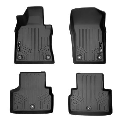 SMARTLINER 3 Rows Custom Fit Floor Liners for 2020-2025 Tesla Model Y 5 Passenger and 7 Passenger, Electric, Fits Front Cargo