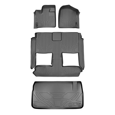SMARTLINER 3 Rows Custom Fit Floor Liners Compatible with 2014-2020 Mitsubishi Outlander, Gasoline