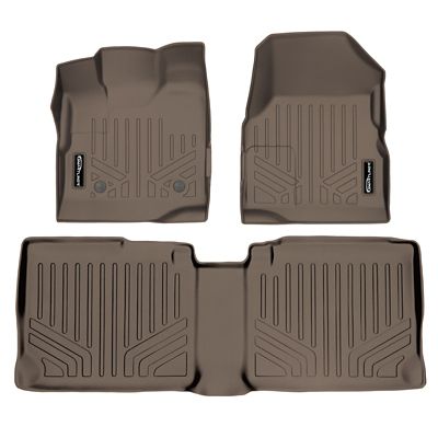 SMARTLINER 2nd Row Custom Fit Floor Liners for 2012-2015 Toyota Tacoma Double Cab, Gasoline, CarpetFits Manual or Automatic