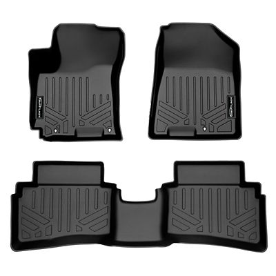 SMARTLINER 1st Row Custom Fit Floor Liners for 2024-2025 Toyota Tacoma Double and Xtra Cab, Gasoline, Manual Transmission