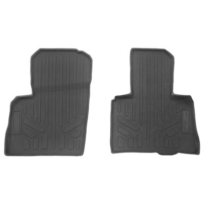 SMARTLINER 2 Rows Custom Fit Floor Liners Compatible with 2012 Ford F450 Super Cab, Gasoline, Carpet, Depressed Footrest
