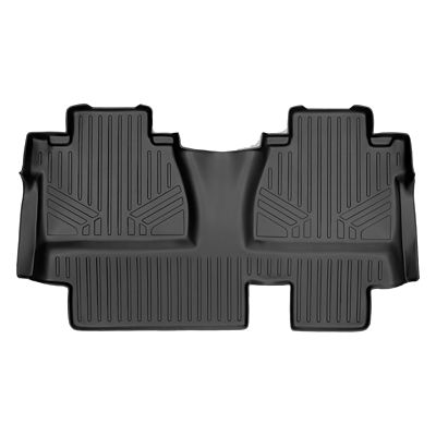 SMARTLINER 2-Row Custom-Fit Floor Liners with 2015-2019 Chevrolet Silverado 2500 HD Crew Cab, Gas, No Over-Hump, Full 2nd Row